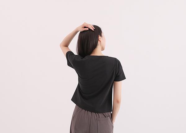 Yanqing_淵清皺褶上衣_黑 