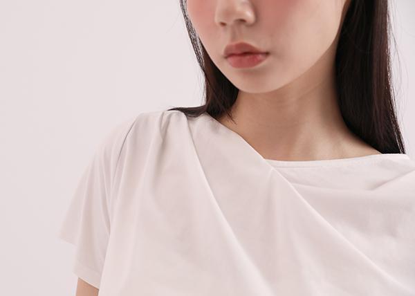 Yanqing_淵清皺褶上衣_白 