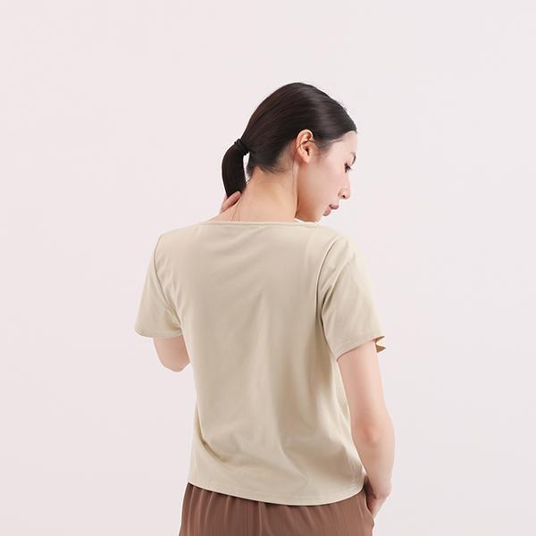 Yanqing_淵清皺褶上衣_芥末黃 