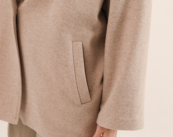 Intertwine_綢繆毛料大衣_駝 