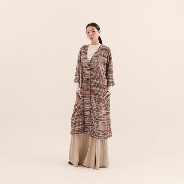 Flora_緋花大口袋罩衫_波西米亞彩 