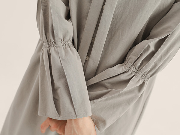 Graceful_曼妙綁帶洋裝_灰 