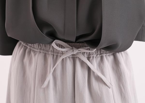 Mansheng_蔓生多層次寬褲_灰 