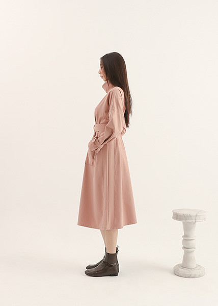 Yiwei_依偎綁帶洋裝_粉色 