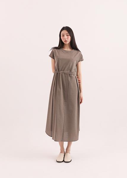 Reunion_重逢大口袋洋裝_棕 
