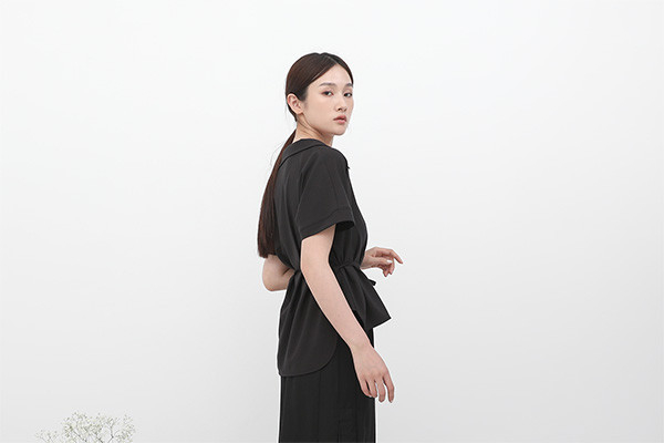 Shiyue_誓約綁帶上衣_黑 
