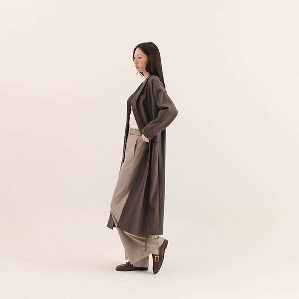 Glide_飛躍襯衫洋裝_鐵灰 