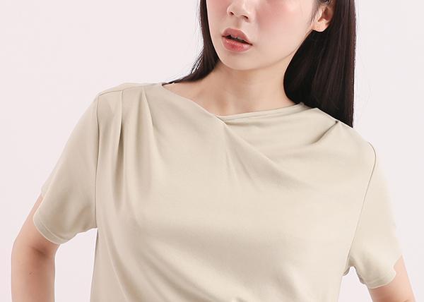 Yuqu_玉粹皺褶洋裝_芥末黃 