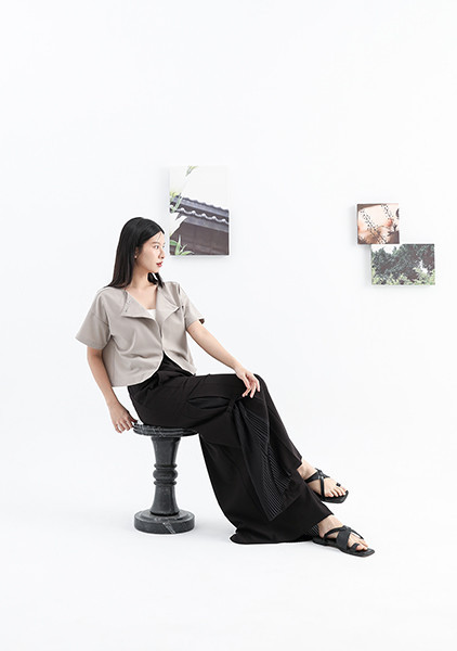 Wuyin_無垠百褶寬褲_黑 