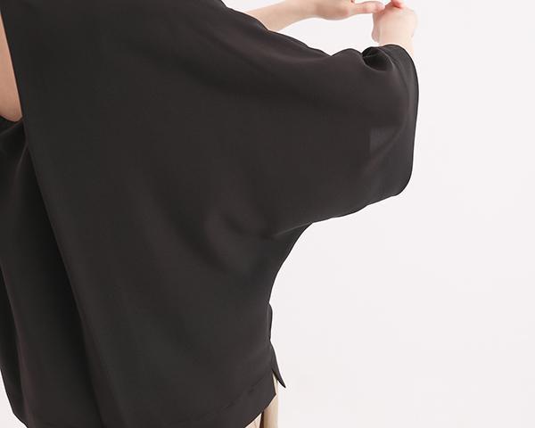 Trigonometric_三角函數小露背襯衫_黑 