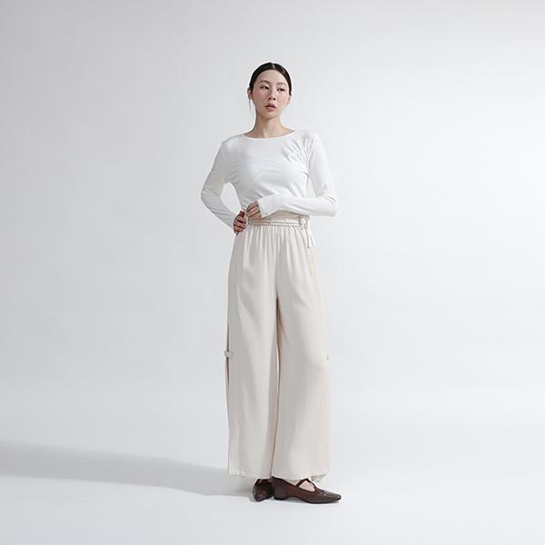 Fleeting_稍縱抓皺上衣_白 