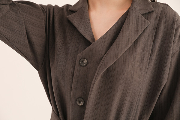 Glide_飛躍襯衫洋裝_鐵灰 