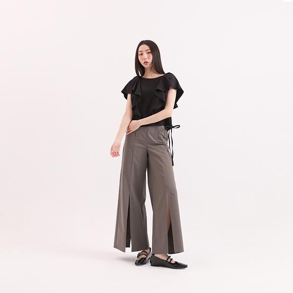 Xinpan_新畔荷葉上衣_黑 