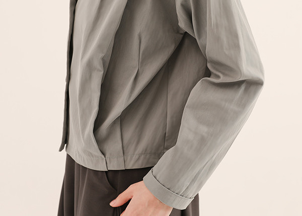 Subtle_隱微褶片西裝上衣_柳青 