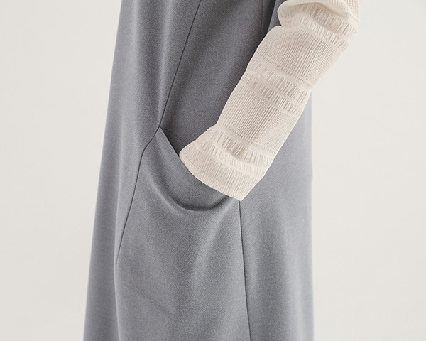 Dayrest_余暇剪接背心洋裝_淺藍 