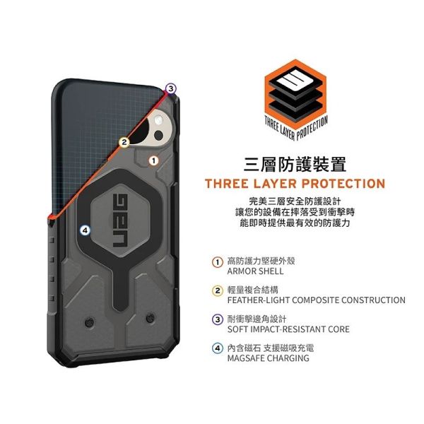 UAG  磁吸 經典 耐衝擊 防摔殼 手機殼 保護殼 透黑 MagSafe Google Pixel 10 Pro XL 