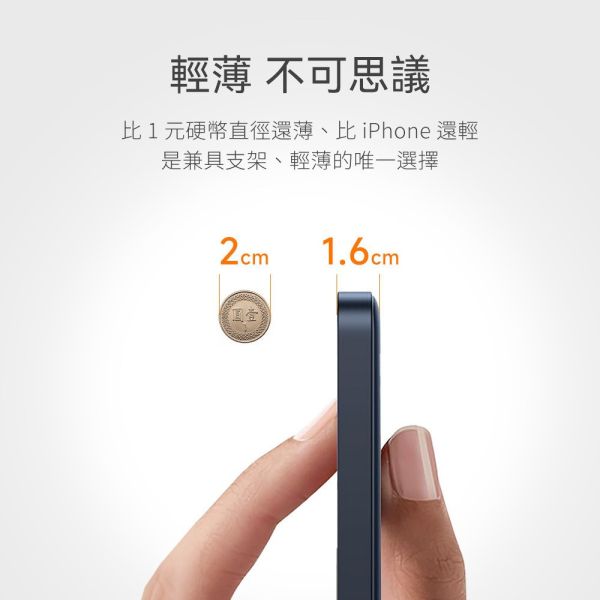 TORRAS Qi2 10000mAh MagSafe 超薄 磁吸 旋轉 支架 行動電源 iPhone 17 16 15 