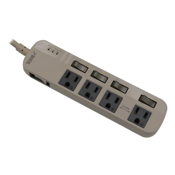 安全達人 5開4插3P 蜂鳴器延長線 充電器 延長線 自動斷電 K-63WF 