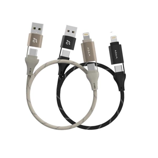 ADAM 亞果元素 四合一 60W 磁吸 充電 PD 充電線 傳輸線 USB C A Lightning 適 iPhone 17 16 13 14 