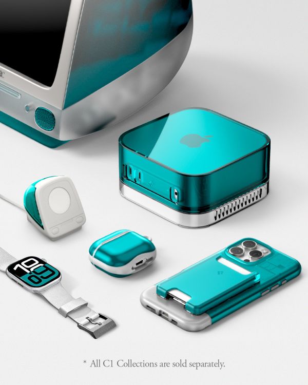 Spigen 經典 iMac G3 造型 支架 充電座 Apple Watch s10 Classic C1 