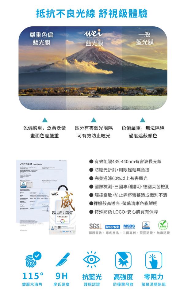 膜力威 德國萊因 TÜV  BLR60 抗藍光 2.5D 滿版 9H 玻璃貼 保護貼 6.9吋 Samsung Galaxy S25 Ultra 