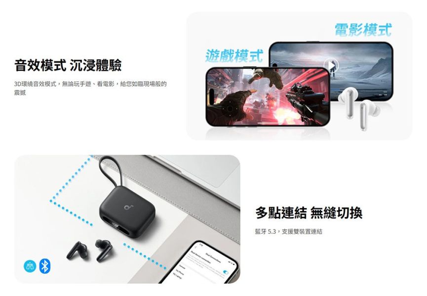 Soundcore P41i 二合一 行動電源 降噪 真無線 藍牙 耳機 