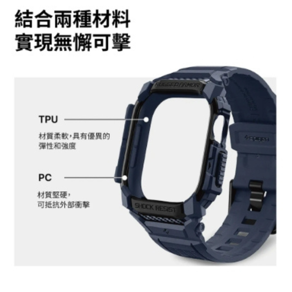 Spigen rugged 一體成型 手錶 保護殼 防摔殼 手錶殼 錶框 Apple Watch s10 46 42mm 