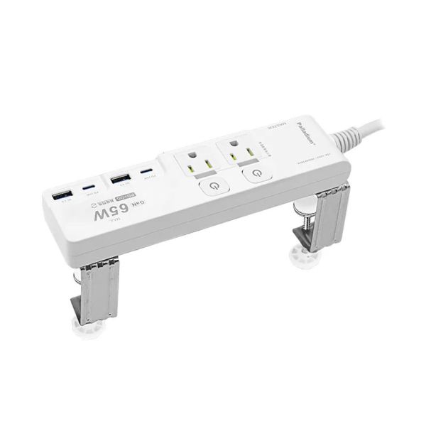 Palladium 3開4插 2+3P GaN65W+QC3.0 快充延⾧線 充電器 延長線 K-202PLC+C 