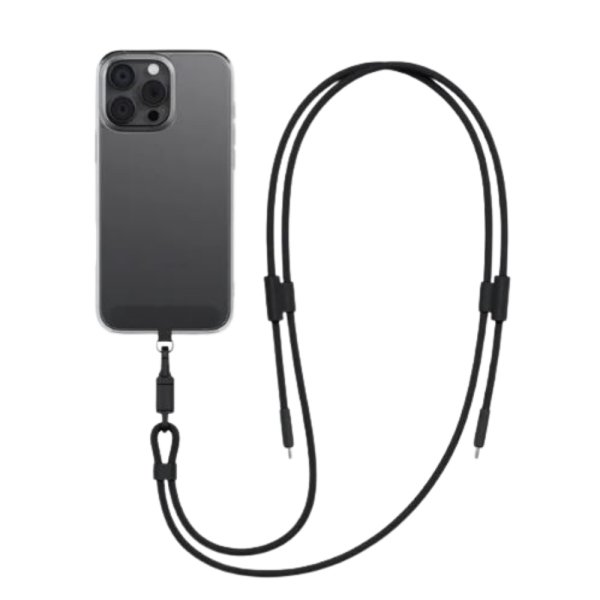 ENERGEA 240w 手機 掛繩 充電線 揹繩 二合一 傳輸線 type c pd iphone 17 16 15 