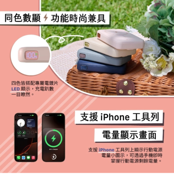 亞果元素 VIONTA C2 Pro 10000mAh 磁吸 無線 行動電源 八合一 iPhone 17 16 s25 