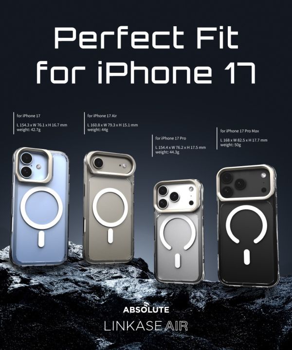 ABSOLUTE LINKASE 防摔殼 手機殼 保護殼 玻璃 支架 iPhone 17 Air Pro Max 
