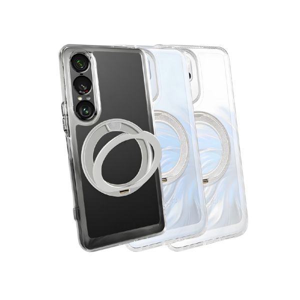 DAPAD 冰晶 旋轉 支架 磁吸 保護殼 透明殼 手機殼 適 OPPO RENO 14F pro 