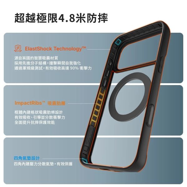 JTLEGEND Rex 防摔殼 磁吸 支架 手機殼 按鍵包覆 iPhone 17 Air Pro Max 