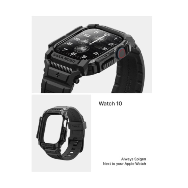 Spigen rugged 一體成型 手錶 保護殼 防摔殼 手錶殼 錶框 Apple Watch s10 46 42mm 
