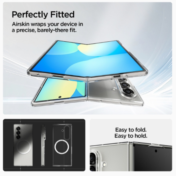 Spigen 手機殼 防摔殼 保護殼 透明殼 磁吸 Galaxy Z Fold 7 Air Skin MagFit 