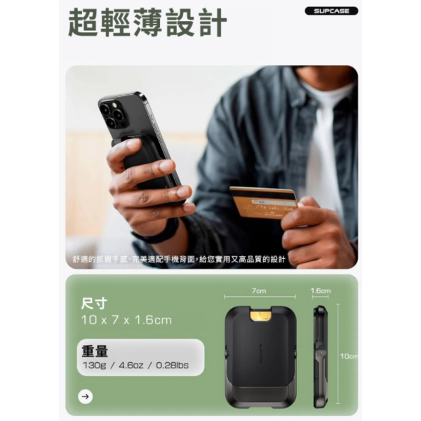 SUPCASE 磁吸 錢包 卡包 手機 支架 碳纖維 適 iPhone 16e 17 15 16 