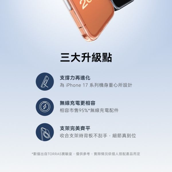 TORRAS Ostand R 相機按鍵 旋轉 支架 防摔殼 手機殼 iPhone Air 17 Pro Max 