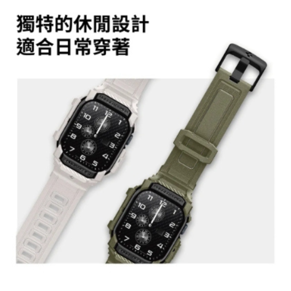 Spigen rugged 一體成型 手錶 保護殼 防摔殼 手錶殼 錶框 Apple Watch s10 46 42mm 