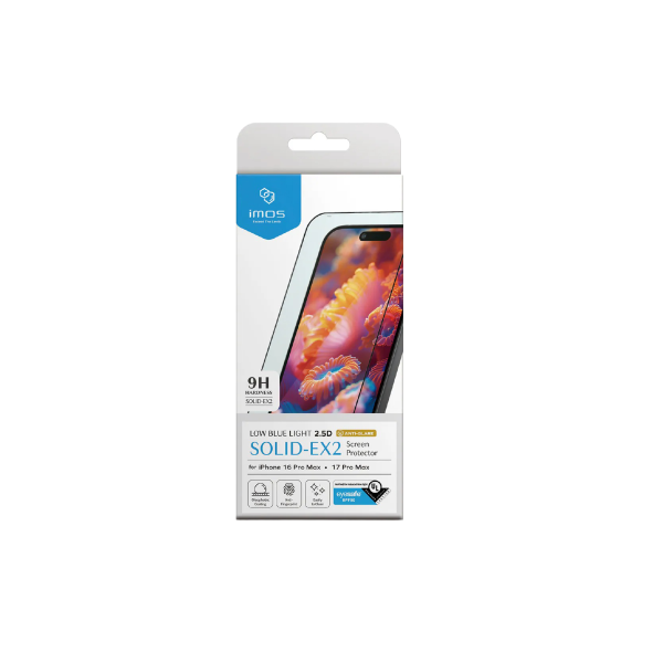 imos 美國 Solutions 玻璃貼 RPF80 低藍光 霧面 保護貼 iPhone 17 Air Pro Max 