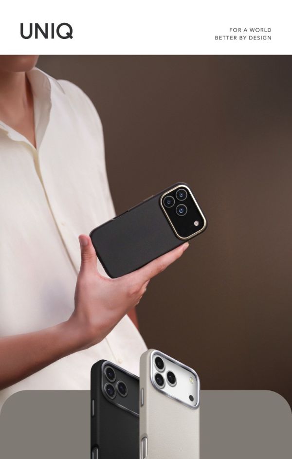 UNIQ Lyden Magclick 耐刮 皮革 磁吸殼 保護殼 iPhone 17 Pro Max 