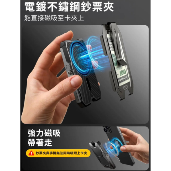 i-Blason 磁吸 卡夾 卡套 卡包 手機 折疊 支架 鈔票夾 MagSafe 適 iPhone 16e 17 15 