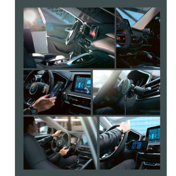 亞果元素 CQ1 極致超薄 9mm 15W 磁吸 無線 Qi2 充車架 車架 充電器 車用 iphone 15 16 