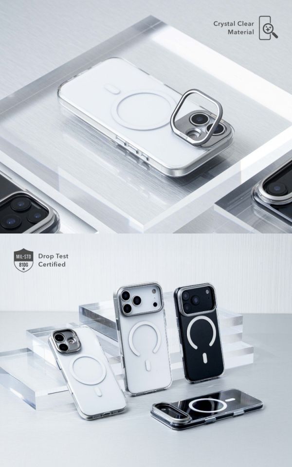 SOLiDE CRYST 晶透 抗黃 支架 防摔殼 保護殼 iPhone Air 17 Pro Max 
