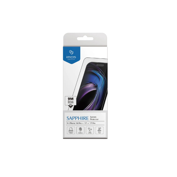 imos 9M 滿版 黑邊 玻璃貼 Sapphire Gaming  藍寶石 iPhone 17 Air Pro Max 