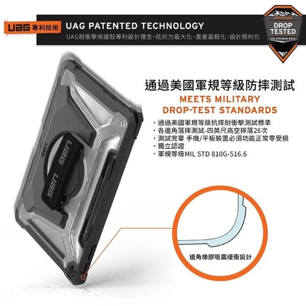 UAG 耐衝擊 經典 保護殼 透明 美國軍規 防摔殼 平板殼 保護套 Surface Pro  12吋 