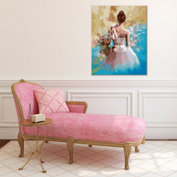 芭蕾練習曲｜MANTO創意數字油畫(4050) 芭蕾,風景畫,少女,manto,數字油畫,manto,台灣數字油畫,數字油畫批發,數字油畫團購