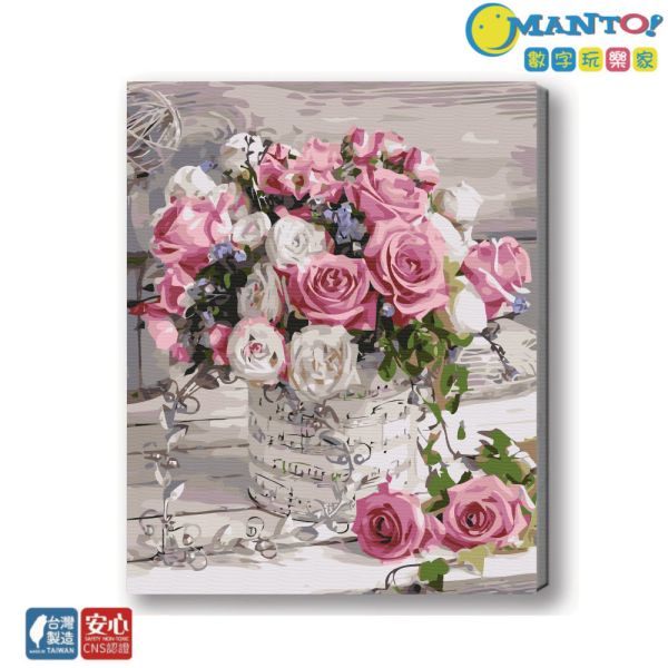 薔薇奏鳴曲｜MANTO創意數字油畫 花朵畫,數字油畫,manto,數字畫