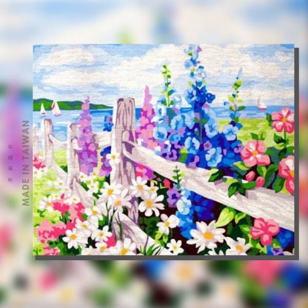 花海｜MANTO創意數字油畫(4050) 花香,花海,數字油畫,manto,台灣數字油畫,數字油畫批發,數字油畫團購