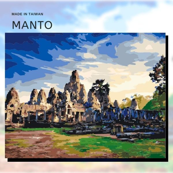 朝陽吳哥窟｜MANTO創意數字油畫(4050) 風景畫,數字油畫,manto,數字畫