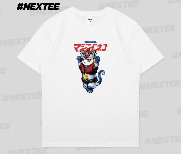 NEXTee KONEKO 魔神喵 短袖T恤 白色＆黑色 NEXTee KONEKO 魔神喵 短袖T恤 白色＆黑色